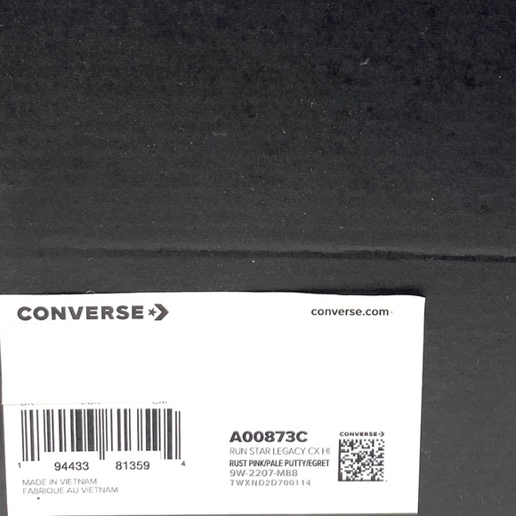 Converse Run Star Legacy CX High Top Canvas Pink Women's Size Sneakers A00873C - Picture 8 of 9